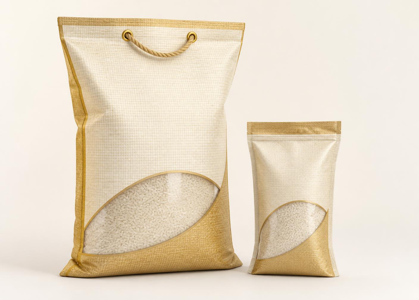Indicative rice pack formats being developed for the RBL brand